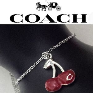 Coach Cherry Charm Slider Bracelet